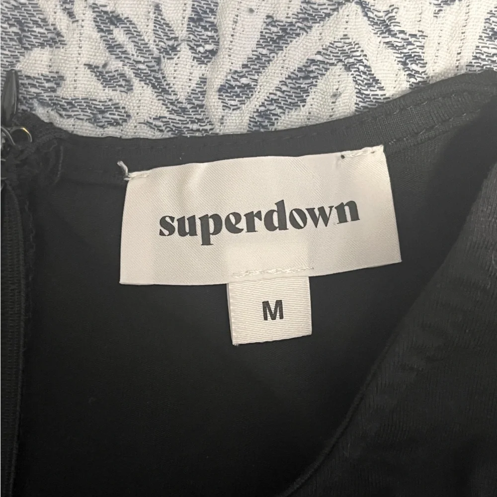 superdown x REVOLVE Black Cutout Short Sleeve Mini Dress Medium - Picture 8 of 10